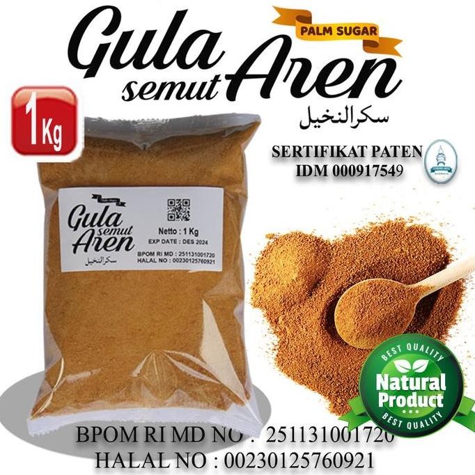 

Baru Gula Aren Semut Bubuk Palm Sugar 1Kg Murni Organik Murah