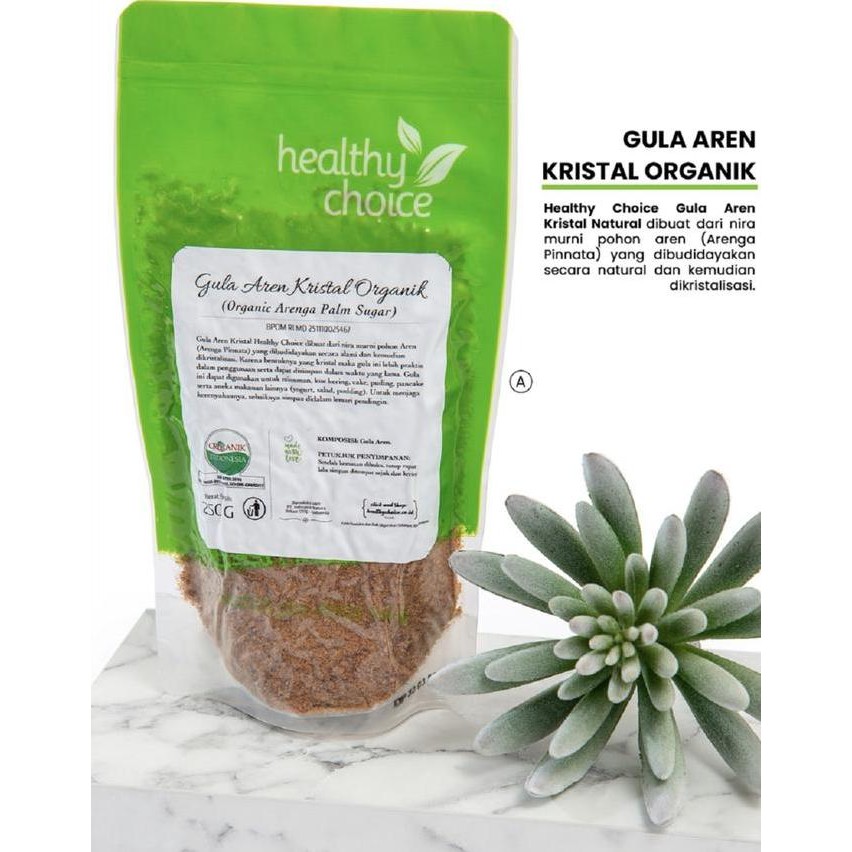 

Baru Healthy Choice Gula Aren Kristal Organik - Gula Semut Alami Premium