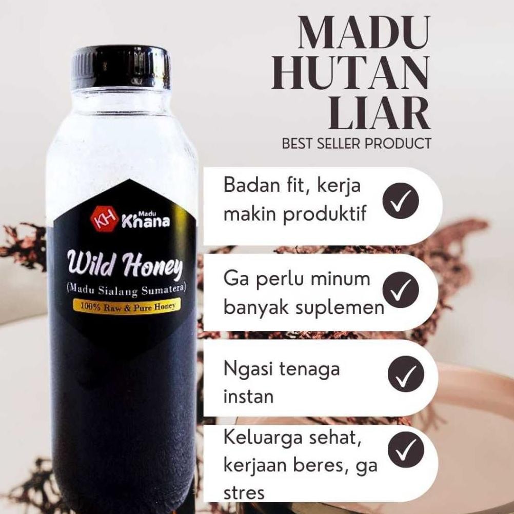 

(Terbaru) Madu Khana 1kg Asli Murni Raw Honey Premium Honey Madu Hutan Liar Sialang Akasia Propolis Trigona Kelulut Galo-Galo 100% Tanpa Campuran Stamina Batuk TBC Paru-Paru Asma Luka Operasi Diabetes Anak Nafsu Makan Tambah Darah Asam Lambung Maag Gerd