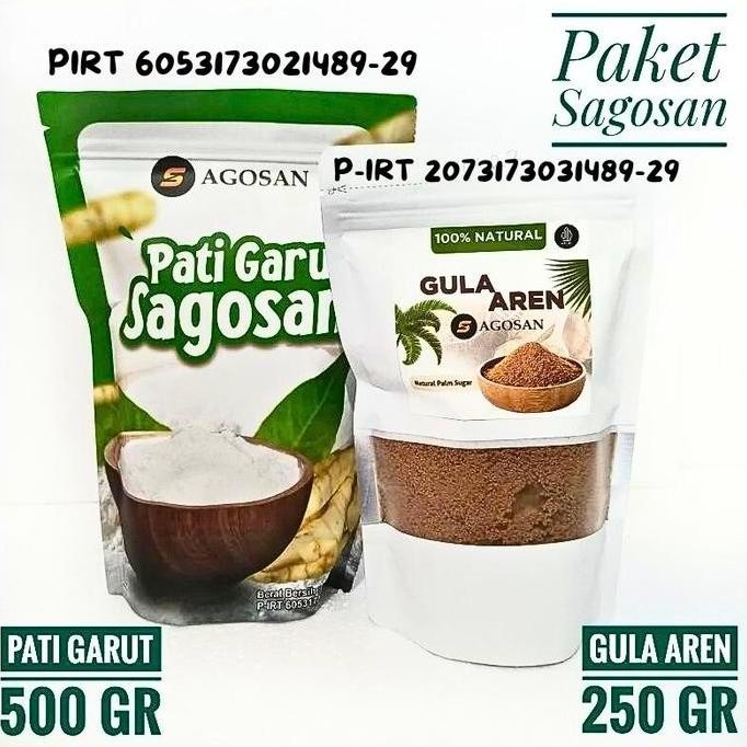 

Baru Paket Pati Garut & Gula Aren 250gr Sagosan - Bahan Tradisional Minuman Sehat
