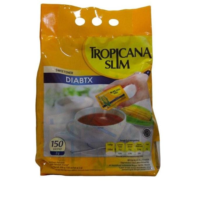 

Baru Tropicana Slim Gula Pemanis Bubuk Halus Sachet 150pcs Untuk Diabetes