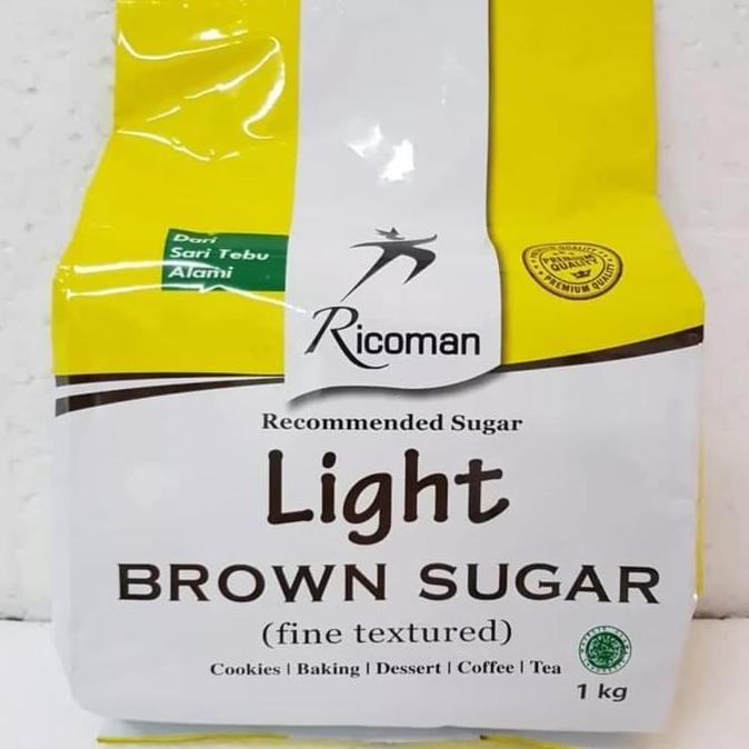 

Baru Ricoman Light Brown Sugar 1kg - Gula Merah Asli Premium