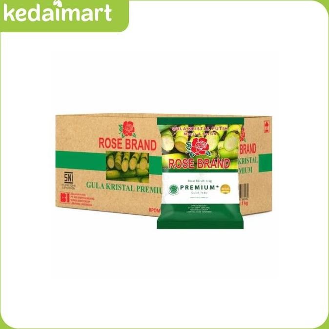 

Baru Gula Pasir Rosebrand Premium 1kg 1 Dus Isi 8 Pack