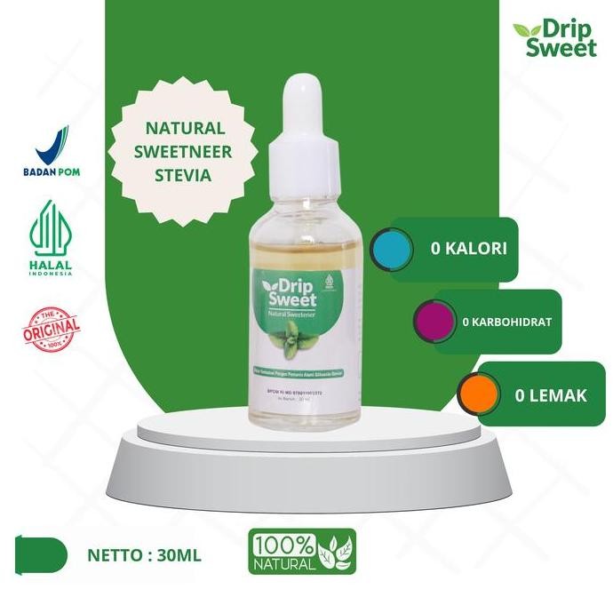 

Baru DripSweet Gula Stevia Cair 30ml - Pemanis Alami Bebas Gula