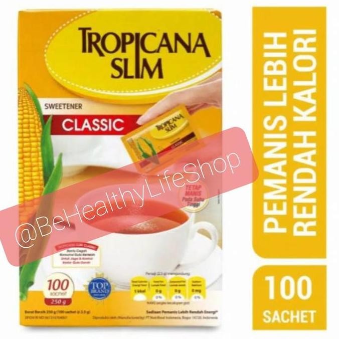 

Baru Tropicana Slim Classic 100 / 160 Sachet - Gula Rendah Kalori Diet Diabetes