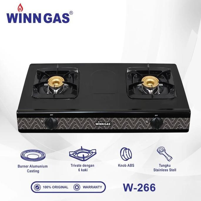 Kompor Gas 2 Tungku Winn Gas W-266