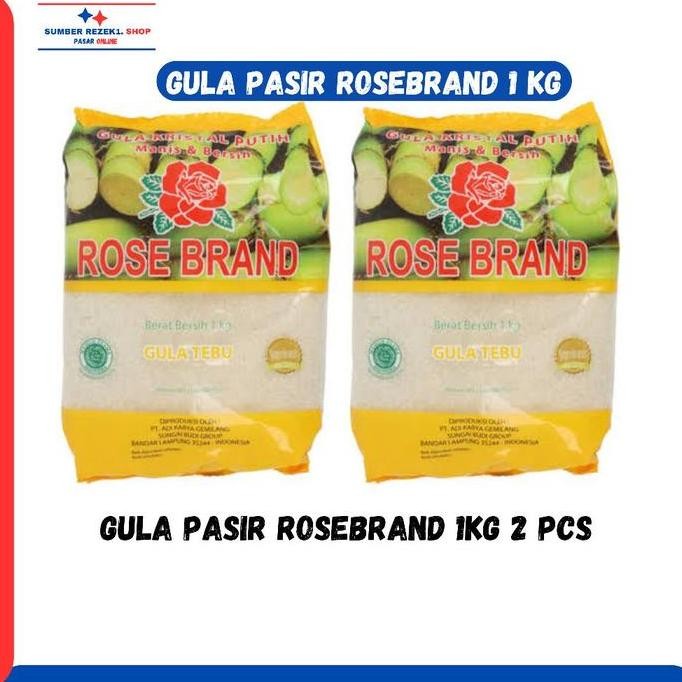 

Baru Paket Hemat 2x Gula Pasir Rose Brand 1Kg - Gula Pasir Putih Murah