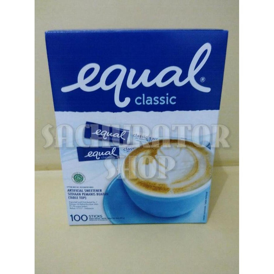 

Baru Equal Sweetener Classic 100gr - Pemanis Buatan Sticks Pengganti Gula