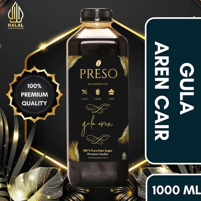 

Baru Preso Gula Aren Murni Cair 1000ml - Brown Sugar Asli 100% Natural