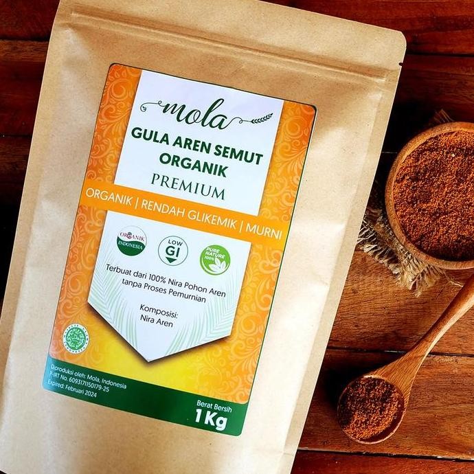 

Baru Gula Semut Aren Organik 1Kg - Gula Aren Bubuk Natural Powder