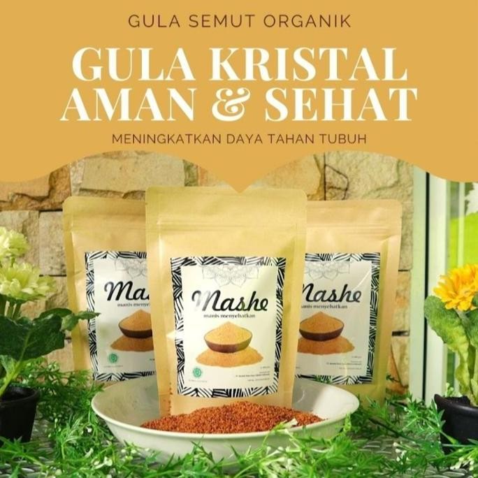 

Baru Gula Semut Organik Mashe 250gr - Gula Aren Nira Asli Alami
