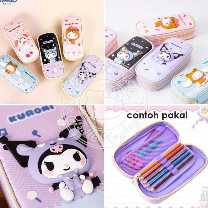 

Tempat Pensil Kitty Melody Kuromi Cinnamorol Original Sanrio