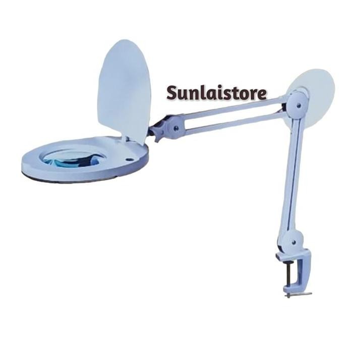 

Kaca Pembesar Magnifying Lamp Lampu Sanfix Sm-50-8 Clamp 8X Pembesaran