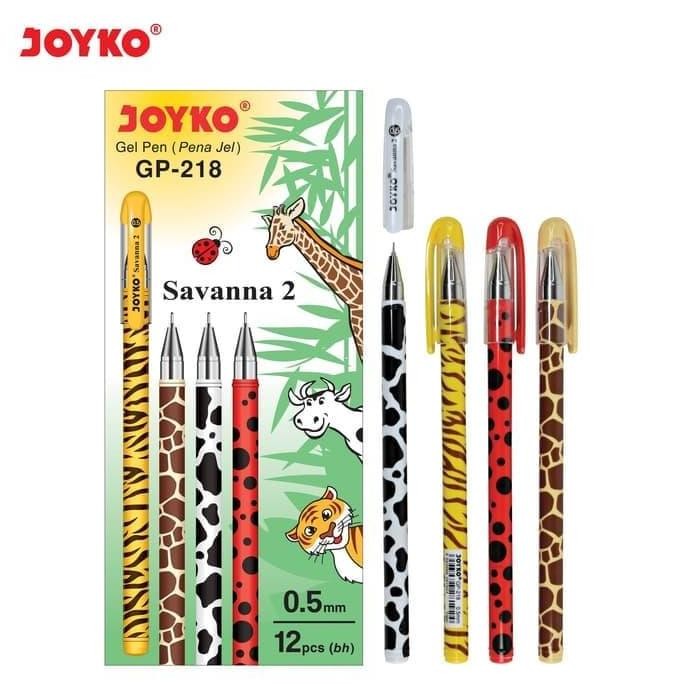 

Gel Pen / Pulpen / Pena Joyko Gp-218 / Savanna 2 /0.5 Mm /1 Box 12 Pcs