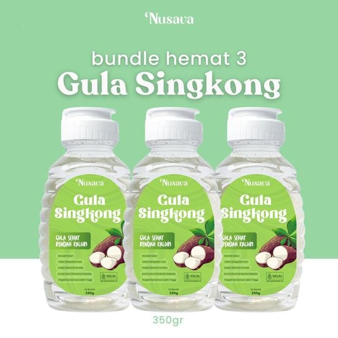 

Baru Nusava Gula Singkong Pengganti Gula Putih Rendah Kalori 350gr (Bundle 3 pcs)