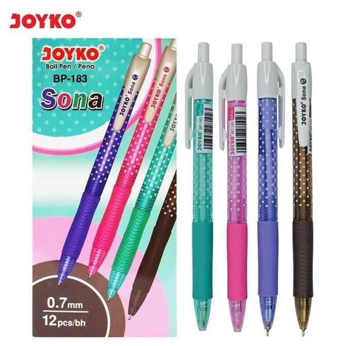 

Ball Pen Pulpen Pena Joyko Bp-183 Sona 0.7 Mm 1 Box 12 Pcs