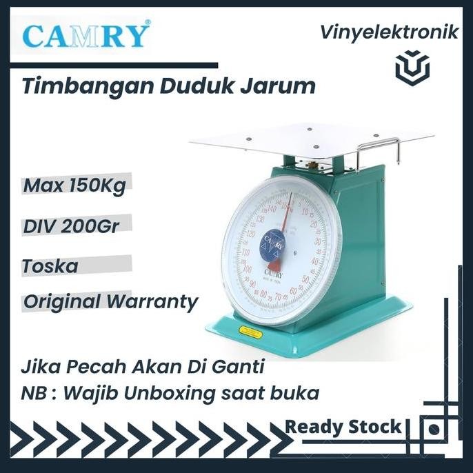 Camry Timbangan Duduk 150Kg / Timbangan Jarum Camry 150 Kg Original