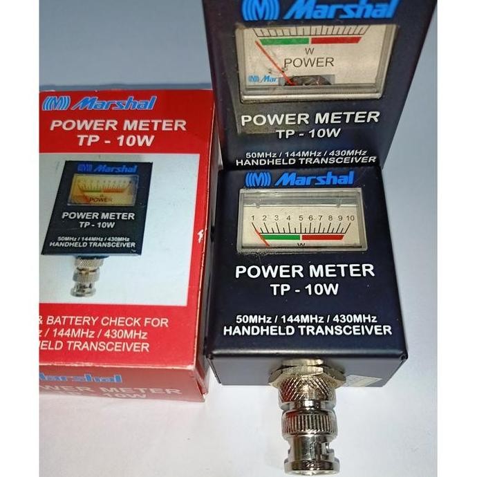 Promo Power Meter Ht 10 Watt Body Besi / Meter Power Ht 10W