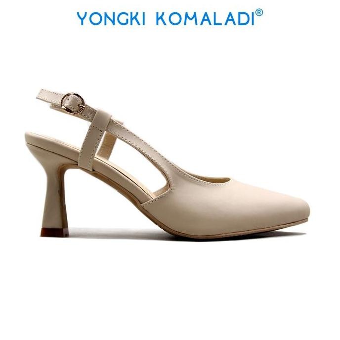 DS [ ORIGINAL ] YONGKI KOMALADI HEELS OL-YSL7057-22 LADIES Hitam Sandal Wanita