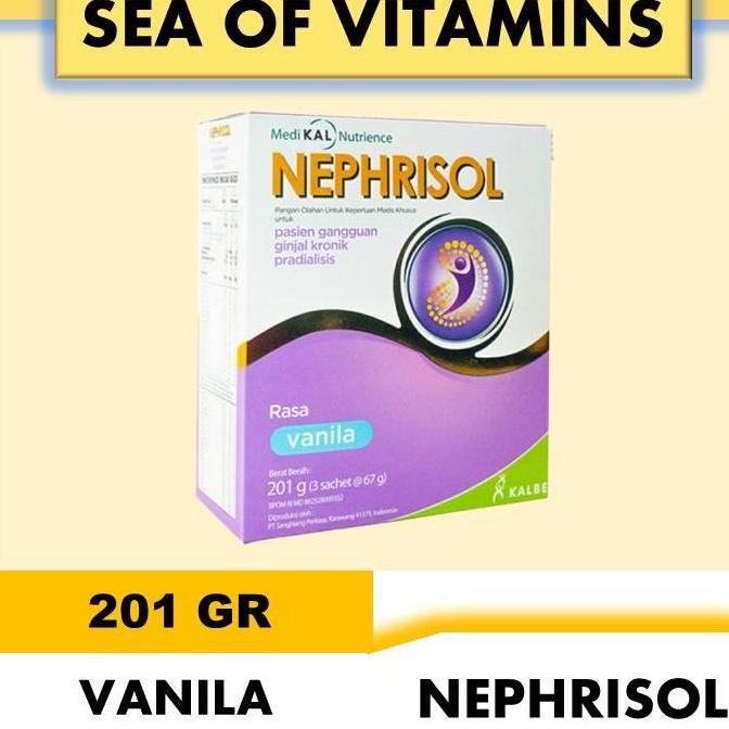

Grosir Nephrisol Vanila 201Gr / Nutrisi Diet Khusus Untuk Pasien Gangguan Ginjal Kronik Pradialisis Rasa Vanila 201 Gr