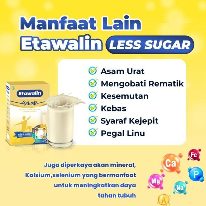 

Promo Etawalin Less Sugar Delicate 200 Gr Atasi Nyeri Sendi Dan Tulang Rendah Gula Aman Dikonsumsi Produk Original 100%
