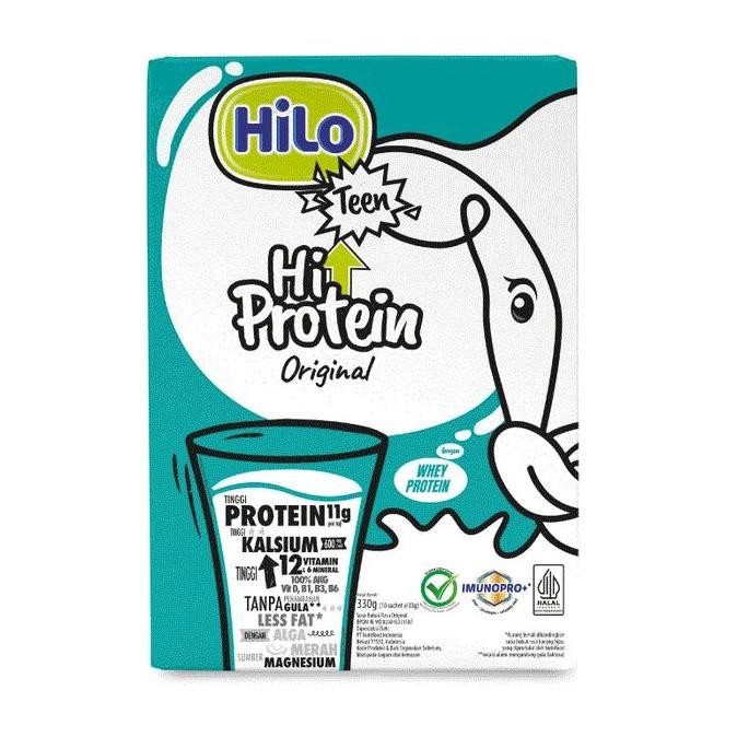 

Promo Hilo Teen Hiprotein Original 10 Sachet - Susu Tinggi Kalsium & Protein
