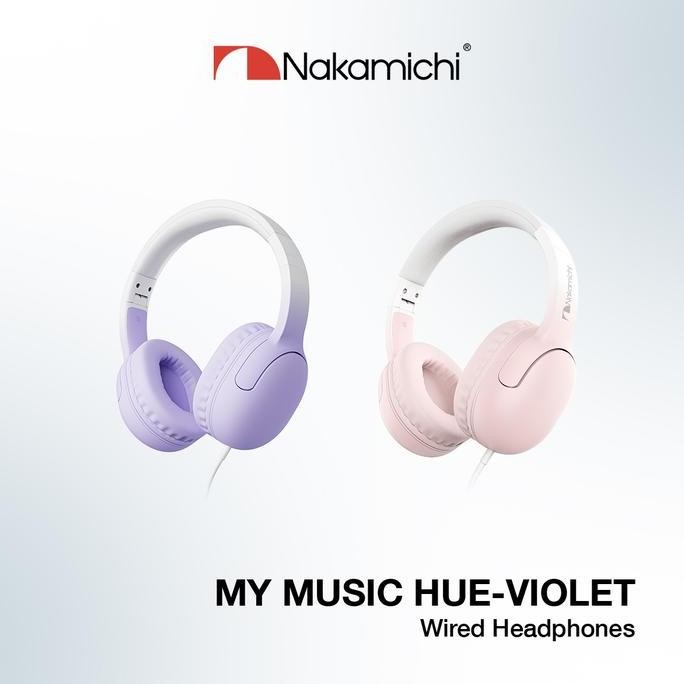 Nakamichi My Music Hue Violet Wired Stereo Headphone Superior Sound