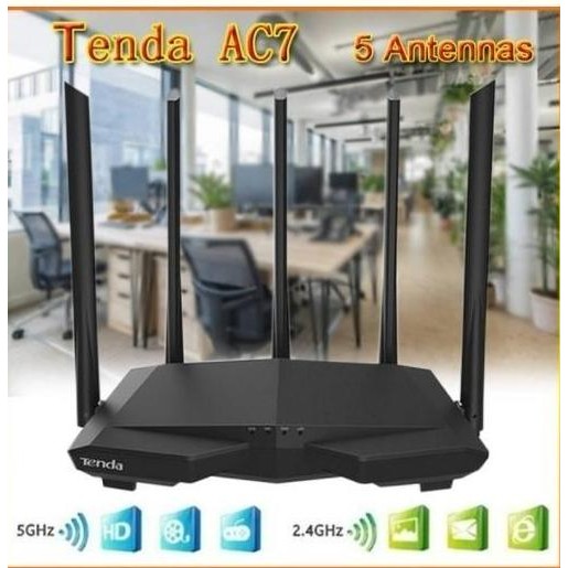 Tenda Ac7 Wireless Router+Extender+Access Point Wifi Repeater New