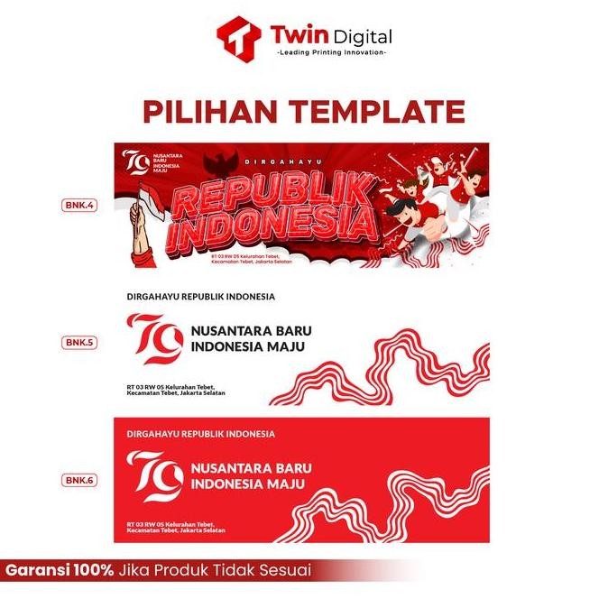 (Allthebest) Cetak Spanduk 17 Agustus 2021 HUT RI 76 - Print Banner 17 Agustus