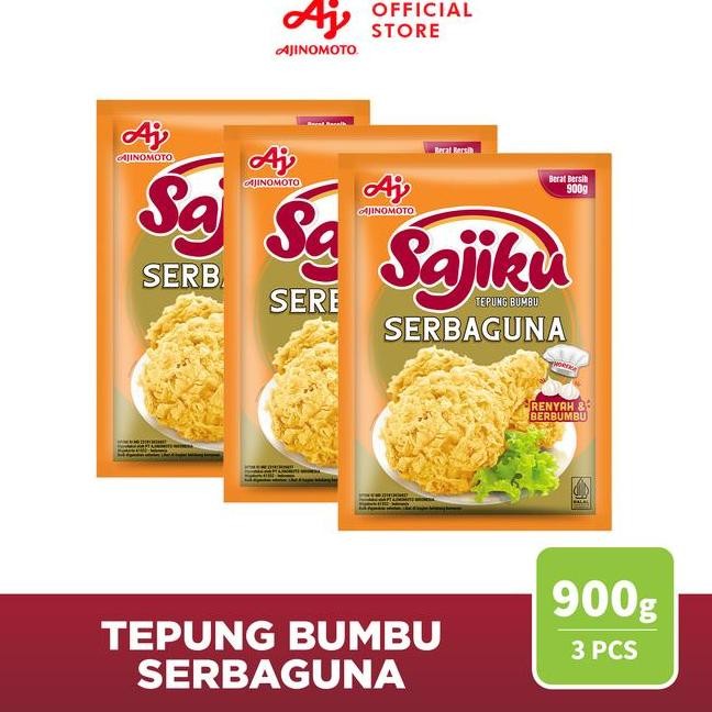 

Sajiku Tepung Bumbu Serba Guna Sachet 900G 3 Pcs