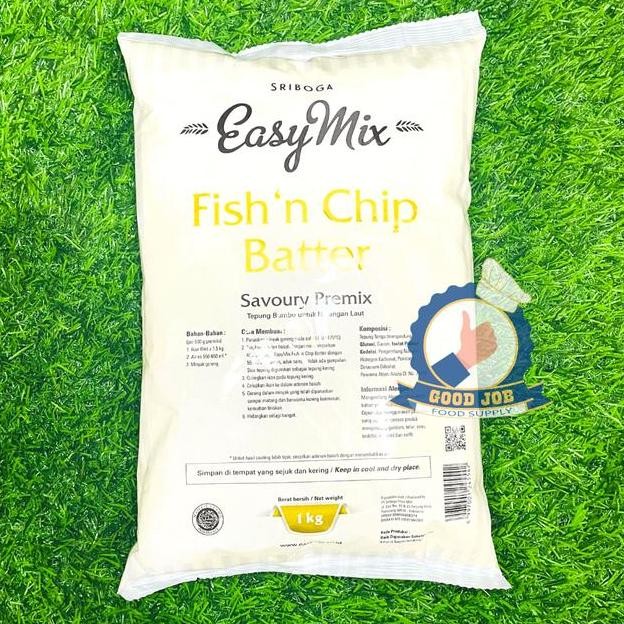 

Easy Mix Tepung Bumbu Fish N Chip Batter 1 Kg Halal.