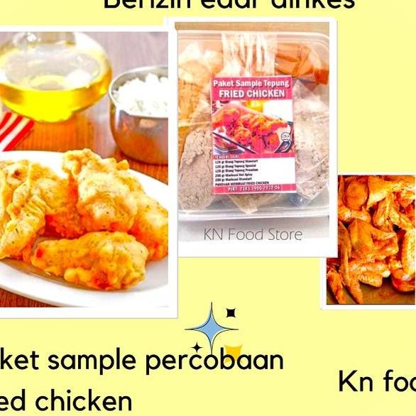 

Paket Sampel Percobaan Tepung Bumbu Ayam Fried Chien