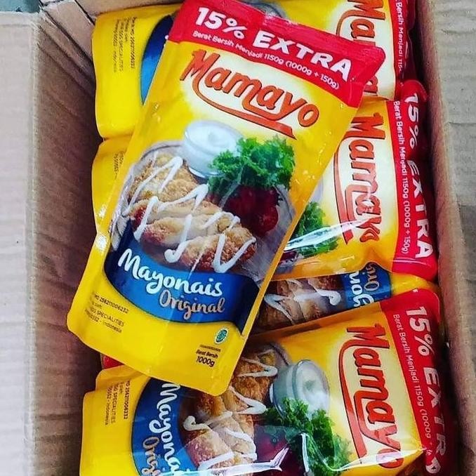 

Tersedia Mamayo Mayonaise Original 1 Kg Saus Salad Halal
