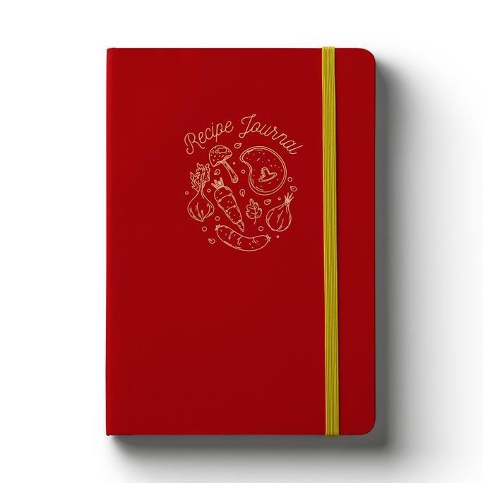 

Tersedia A5 Recipe Journal Buku Resep Memasak Warna Merah