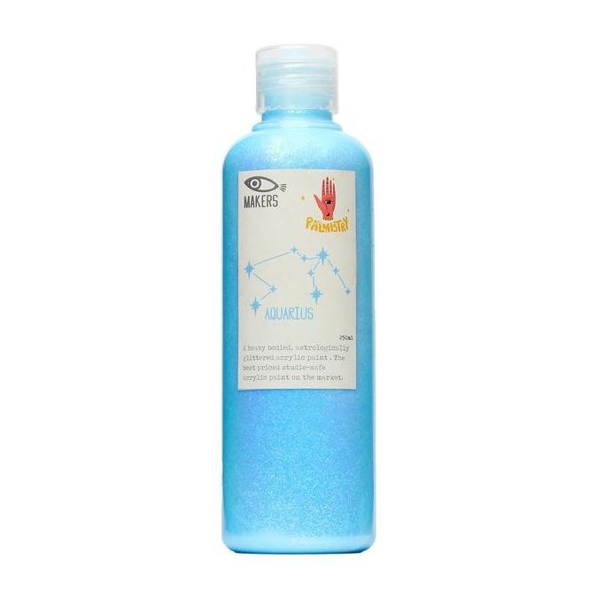 

MAKERS Transparent Glitter Paint - Aquarius (Light Blue) 250 ml