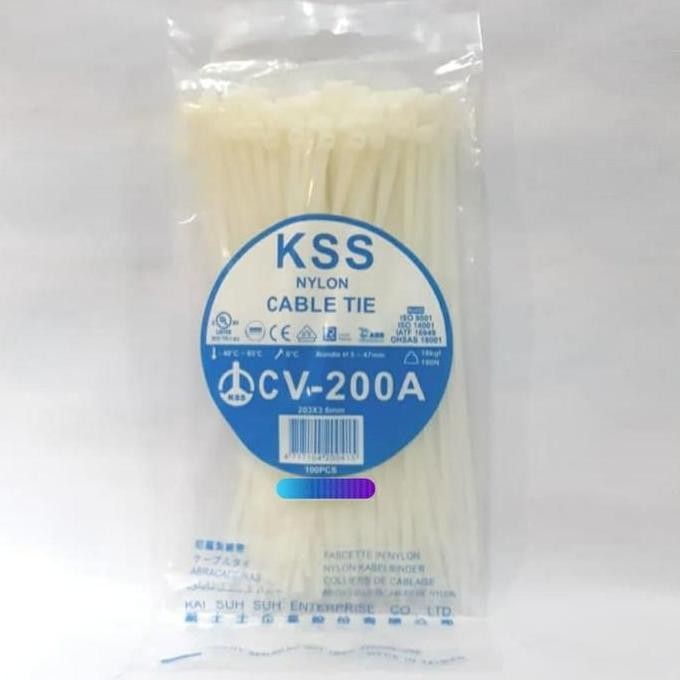 

Diskon! Cable Ties KSS CV-200A 20cm x 4.8mm - Kabel Ties Heavy Duty