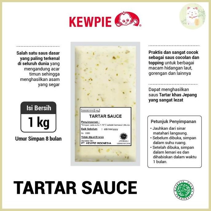 

Tersedia Kewpie Tartar Sauce 1kg - Saus Tartar Premium untuk Salad dan Ikan