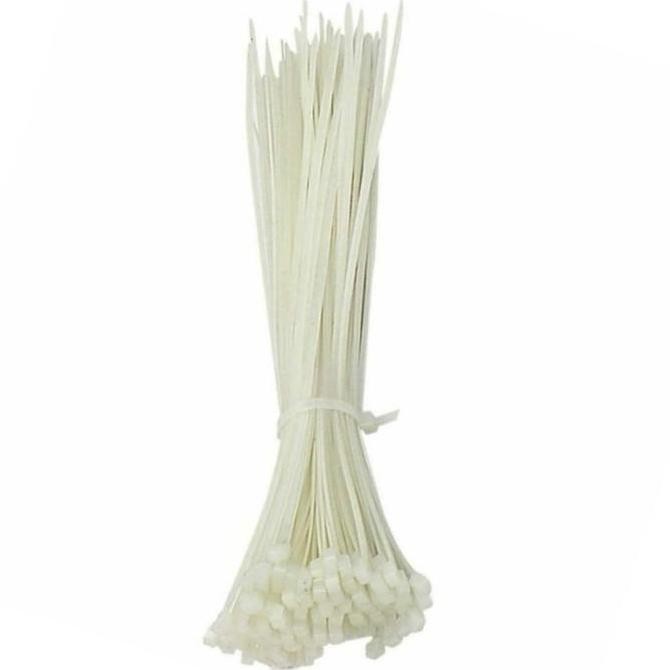 

Diskon! Cable Ties Nylon 40cm x 4.8mm Warna Putih Cable Tis Kuat 100pcs
