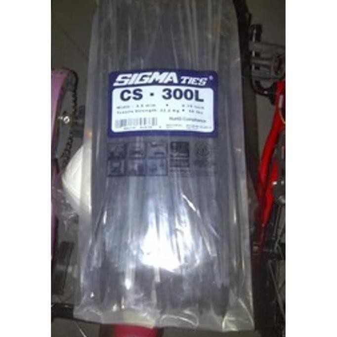 

Diskon! Kabel Ties SIGMA CS-300L 30cm x 4.8mm Cable Tie Hitam Panjang Kuat 100pcs