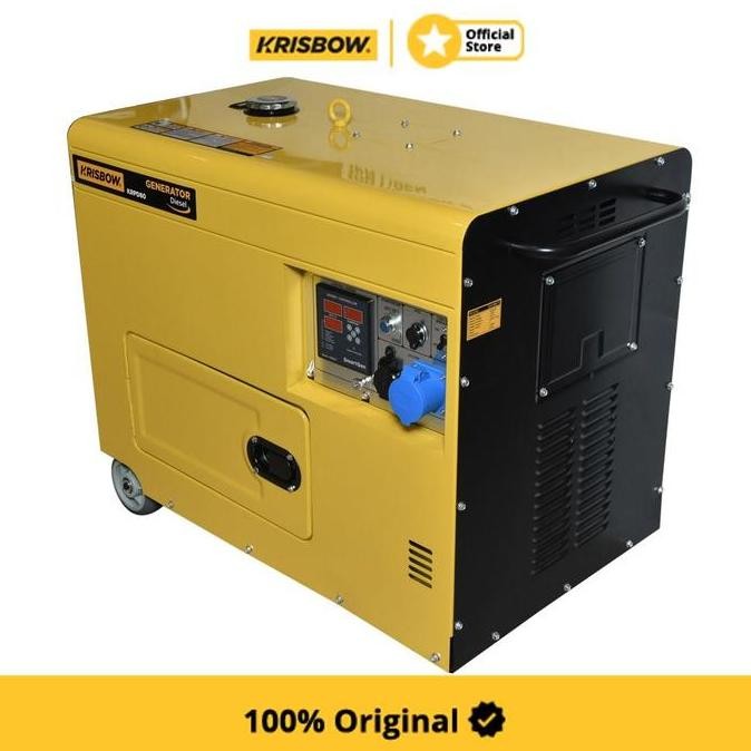 KRISBOW GENERATOR DIESEL D8000W 1PH SILENT KRPD80 ORIGINAL DAN TERPERCAYA