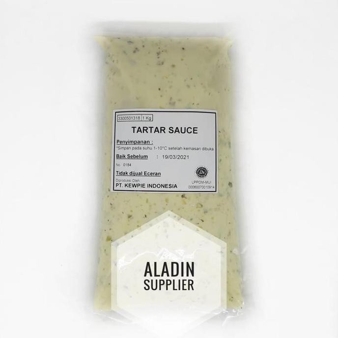 

Tersedia Kewpie Tartar Sauce 1kg Saus Mayo Tar-Tar Gurih