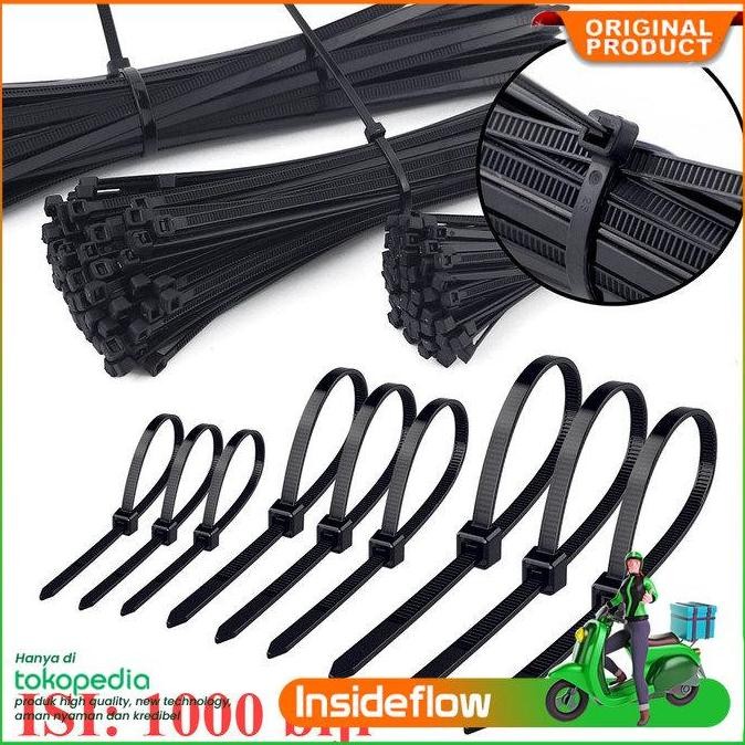 

Diskon! Set Kabel Ties Nylon SIGMA 10cm & 15cm Isi 1000pcs - CS100T & CS150T
