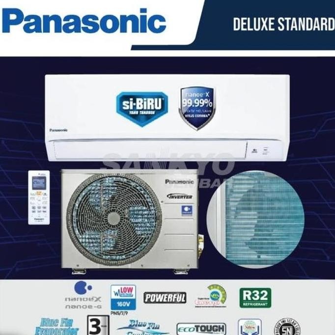 TERLARIS - AC PANASONIC DELUXE STANDART 1 PK CS/CU - PN9WKJ