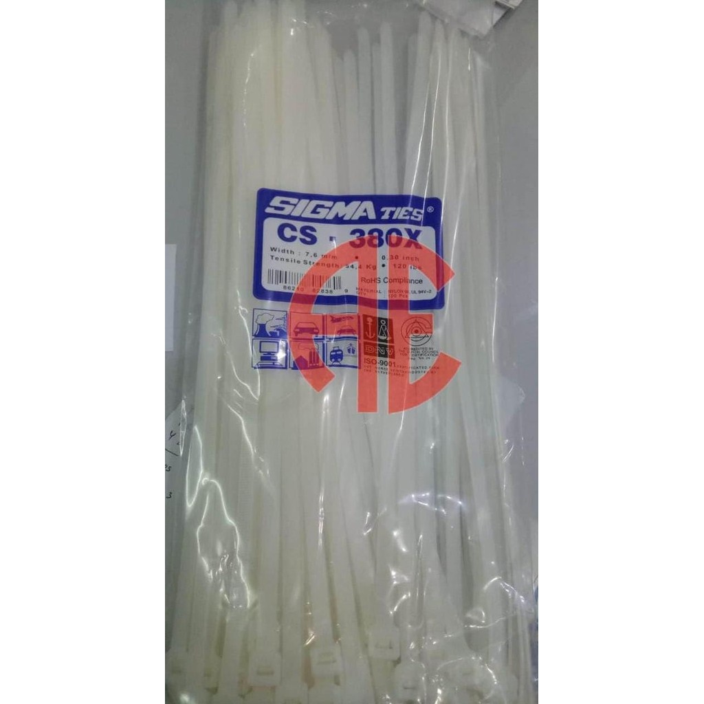 

Diskon! Cable Ties SIGMA CS-380X Isi 100pcs - Kabel Tis 38cm x 7.6mm