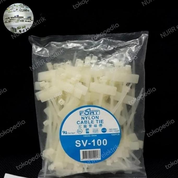 

Diskon! Marker Tie Label Kabel MCV-100 10cm FORT Bendera Isi 100pcs