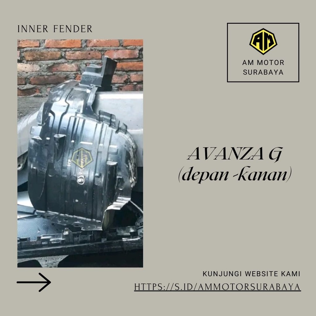 Inner Fender AVANZA G (depan kanan)