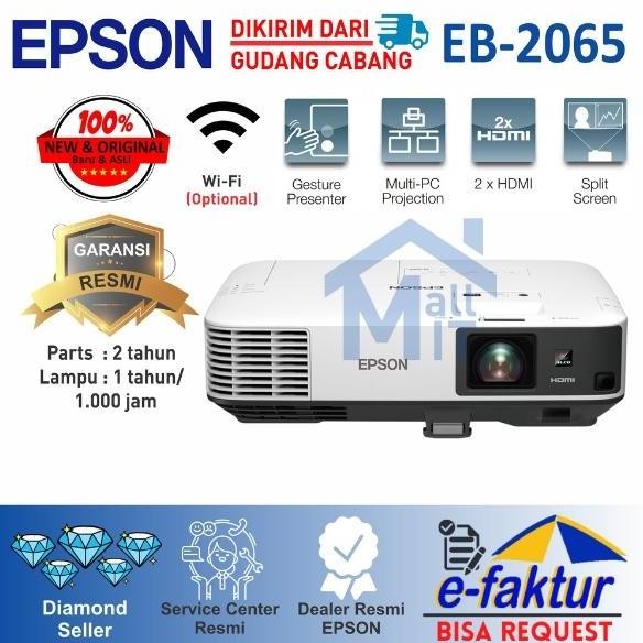 PROYEKTOR EPSON EB-2065 EB2065 2065 3LCD XGA 5500 Lumens Resmi