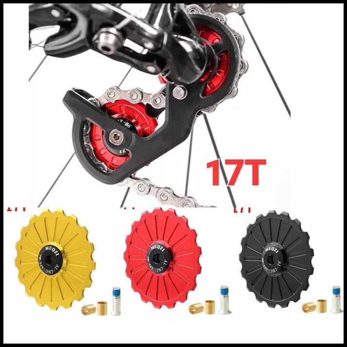 Muqzi Pulley RD Ceramic 17T Wheel Guide Pullay Ceramic RD OSPW 17T