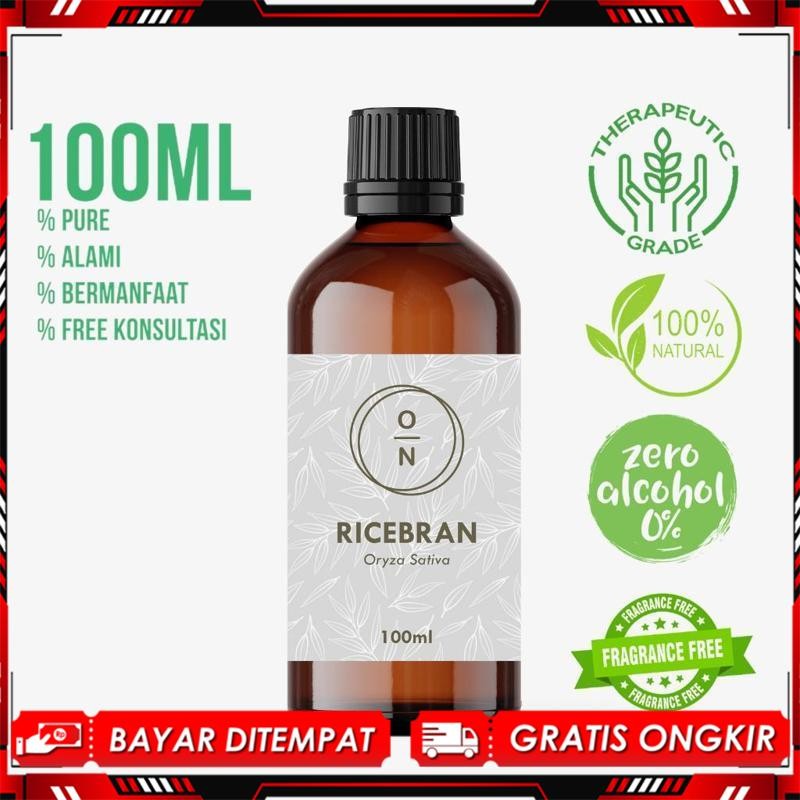 (Bismillah) Pure Rice Bran Face Oil Cold Pressed Ricebran Minyak Bekatul Solusi Wajah Cerah Alami 10