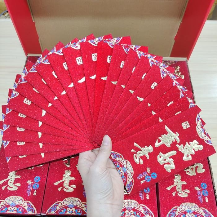 

LFM Angpau Imlek Panjang isi 20pcs Sincia CNY / Amplop Merah Angpao Imlek CNY Sincia